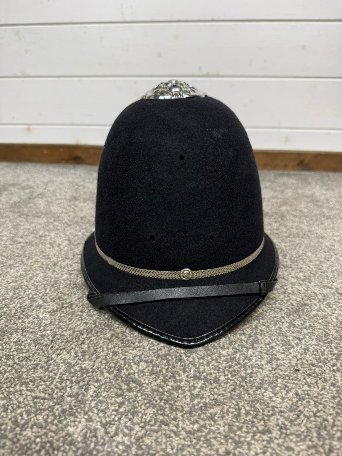 Ex Police Bobby Custodian Helmet Rose Top 59cm Fancy Dress Display
