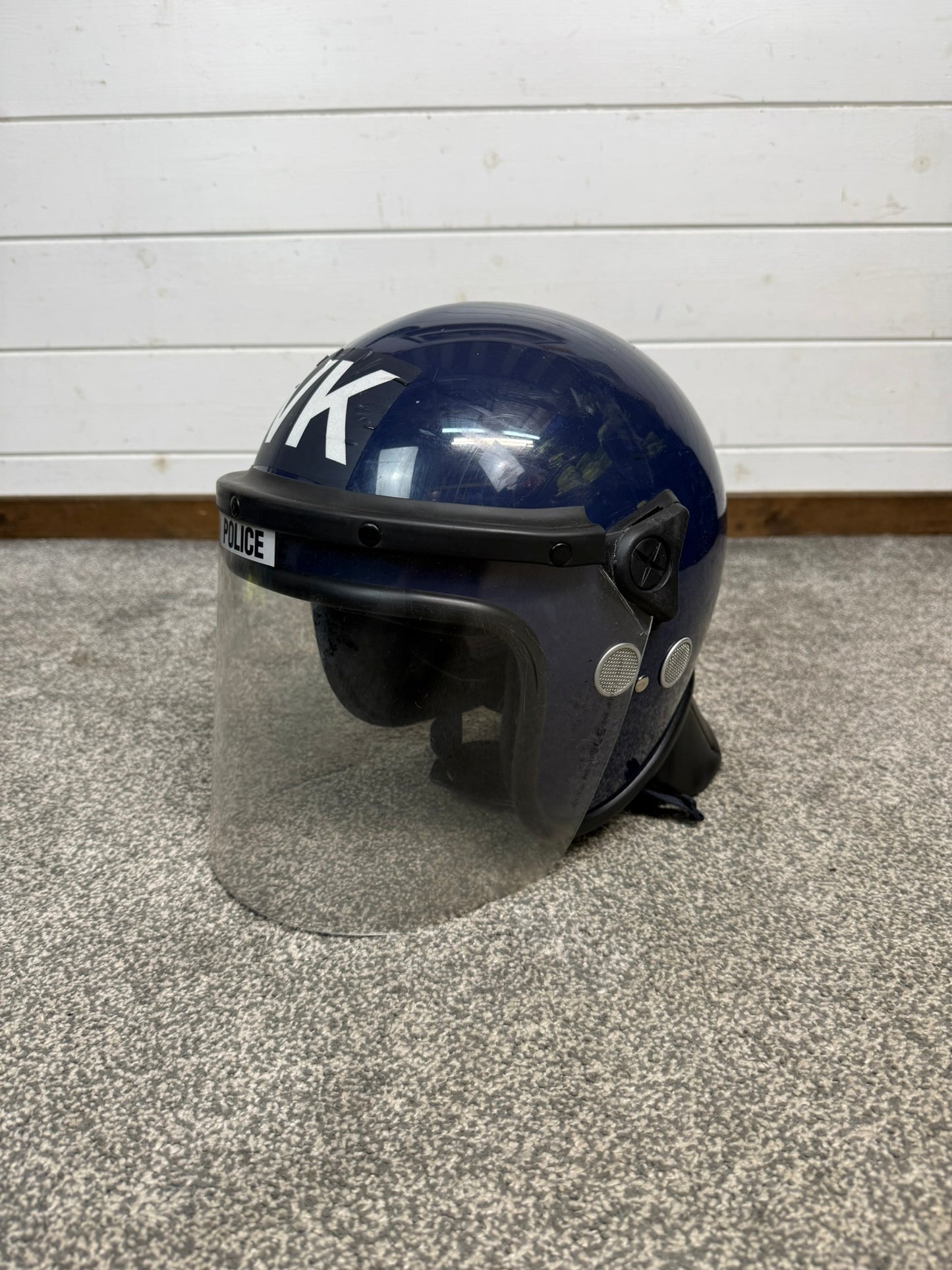 Ex Police Riot Helmet Argus 017T 54-55cm Collectable Display Airsoft Paintball