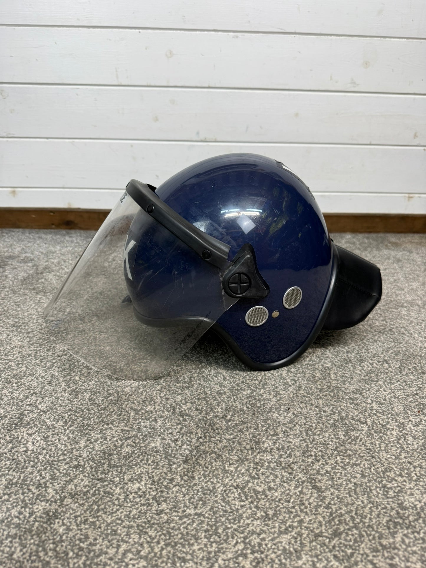 Ex Police Riot Helmet Argus 017T 54-55cm Collectable Display Airsoft Paintball