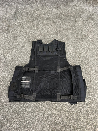 Arktis Black Tactical Vest Ex Police Utility Taser Vest Airsoft Security Patrol - Large