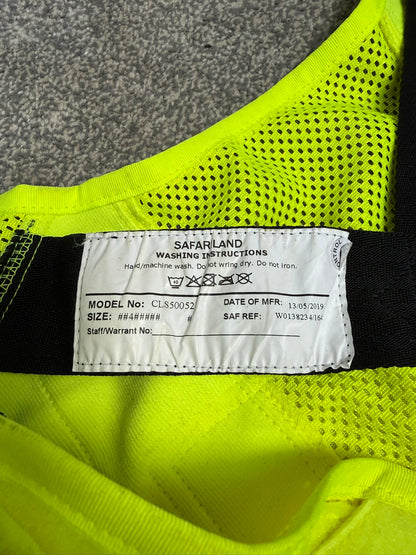 Ex Police Safariland Hi-Vis MOLLE Vest Utility Tactical Security Vest XXL - VGC