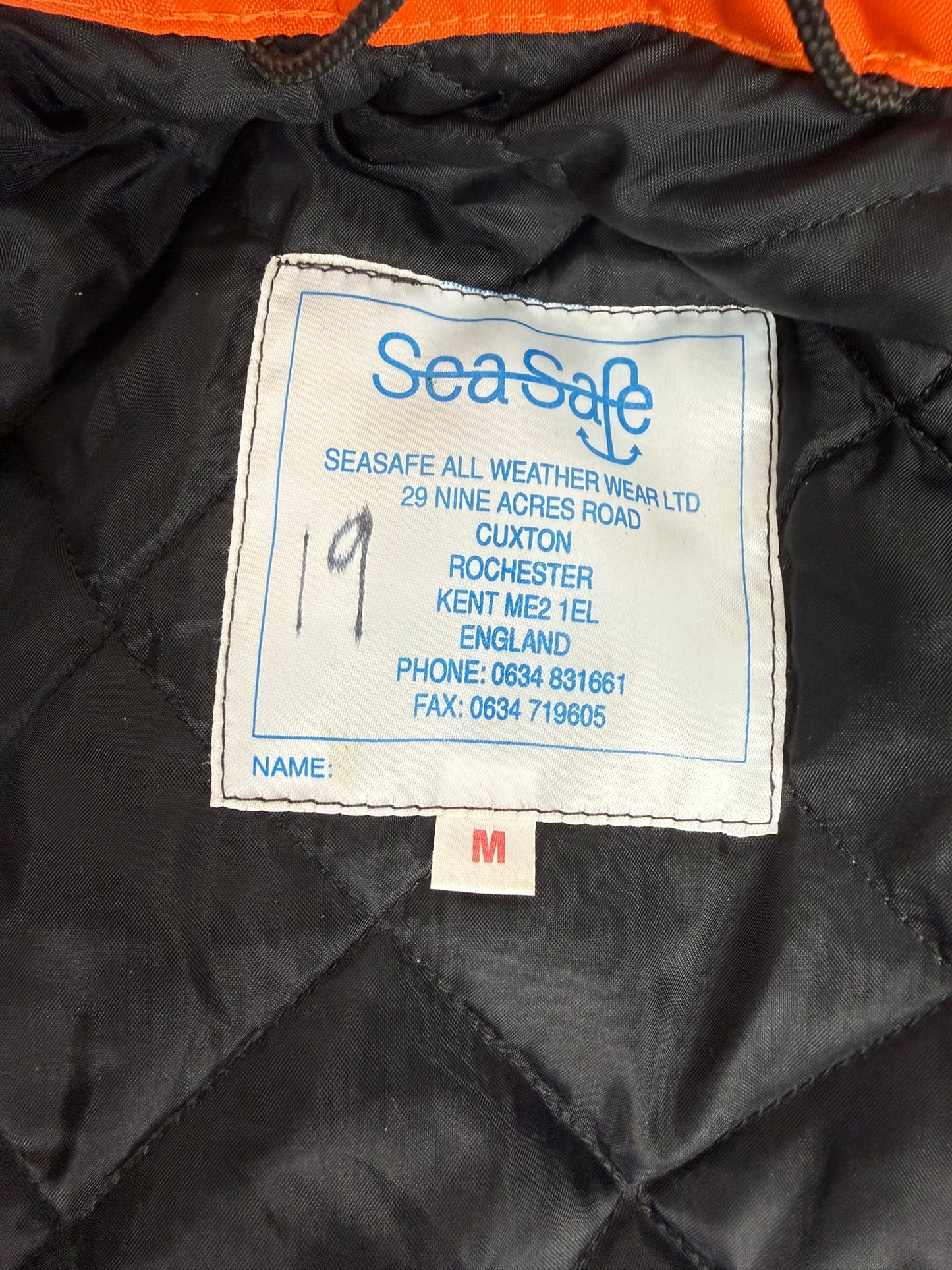 Ex Police Seasafe Marine Jacket Integrated Offshore Life Jacket - Medium