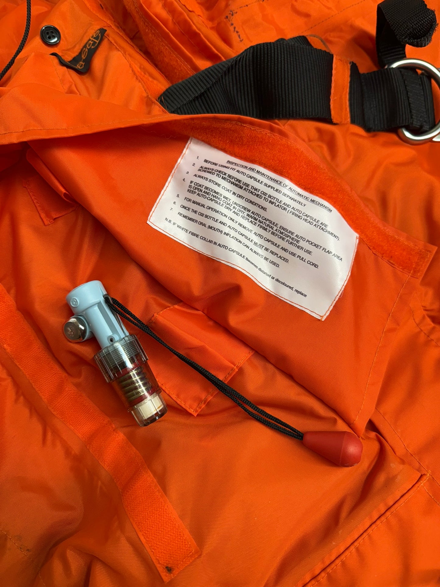 Ex Police Seasafe Marine Jacket Integrated Offshore Life Jacket - Medium