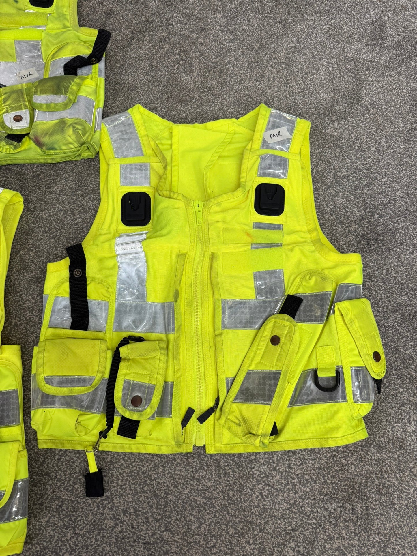 3x Ex Police Hi Vis Utility Tac Vest Job Lot Security Equipment Patrol Vests