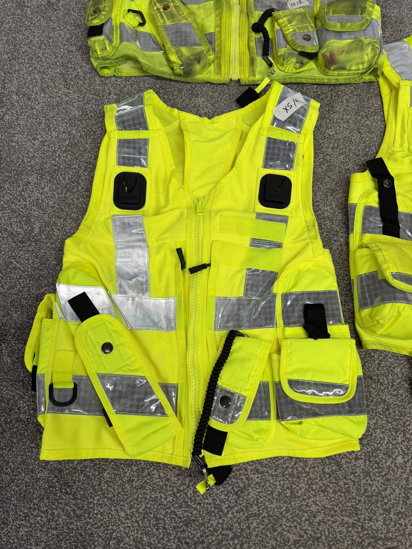 3x Ex Police Hi Vis Utility Tac Vest Job Lot Security Equipment Patrol Vests