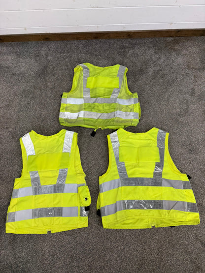 3x Ex Police Hi Vis Utility Tac Vest Job Lot Security Equipment Patrol Vests