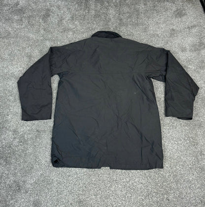 Ex Police Black Waterproof Jacket Quilted BADGED - Large Collector Display Film / TV Uniform