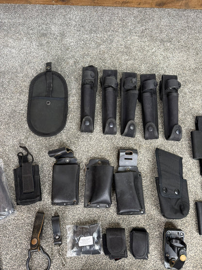 Ex Police Accessory Job Lot Holster Belt Pouches Security Lot