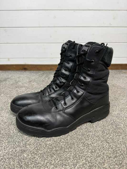 Ex Police Magnum Classic CEN Leather Combat Boots UK 12 Security Patrol Work Boots