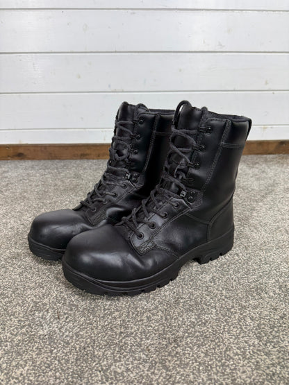 Magnum Elite Shield Met Black Leather Combat Boots UK 10 Ex Police Security Work
