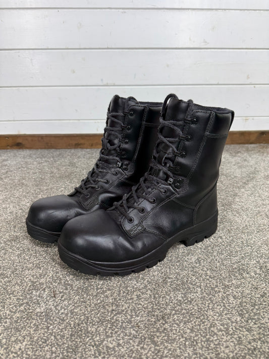 Magnum Elite Shield Met Black Leather Combat Boots UK 10 Ex Police Security Work