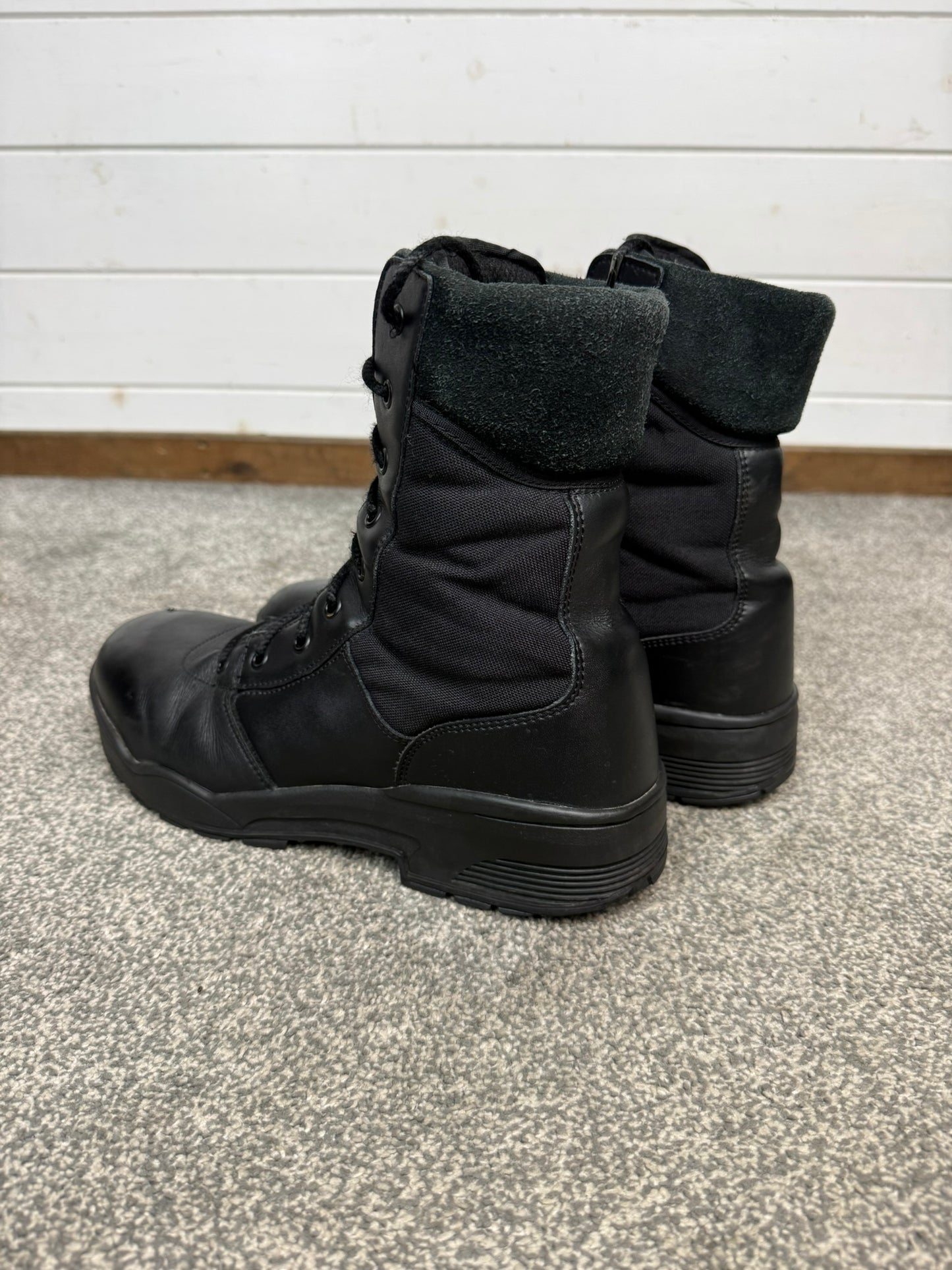 Ex Police Magnum Classic CEN Leather Combat Boots UK 12 Security Patrol Work Boots