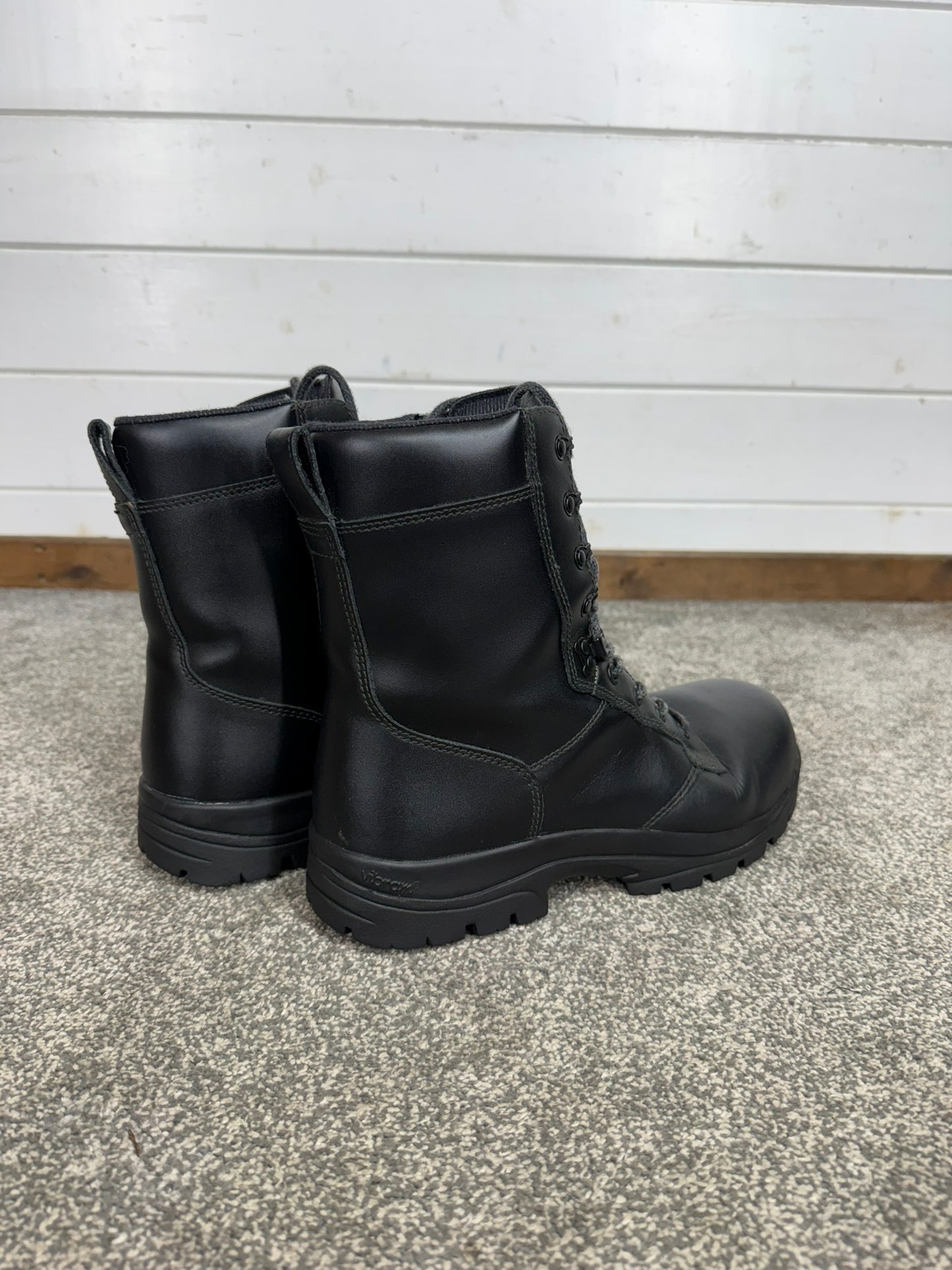 Magnum Elite Shield Met Black Leather Combat Boots UK 10 Ex Police Security Work