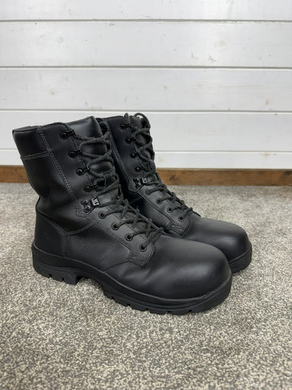 Ex Police Magnum Elite Shield Combat Boots Black Leather UK 10.5 Security Work