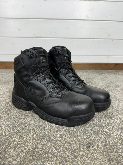 Magnum Stealth Force 6.0 Combat Boots Black Leather UK 8 Ex Police Security