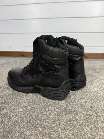 Magnum Stealth Force 6.0 Combat Boots Black Leather UK 8 Ex Police Security