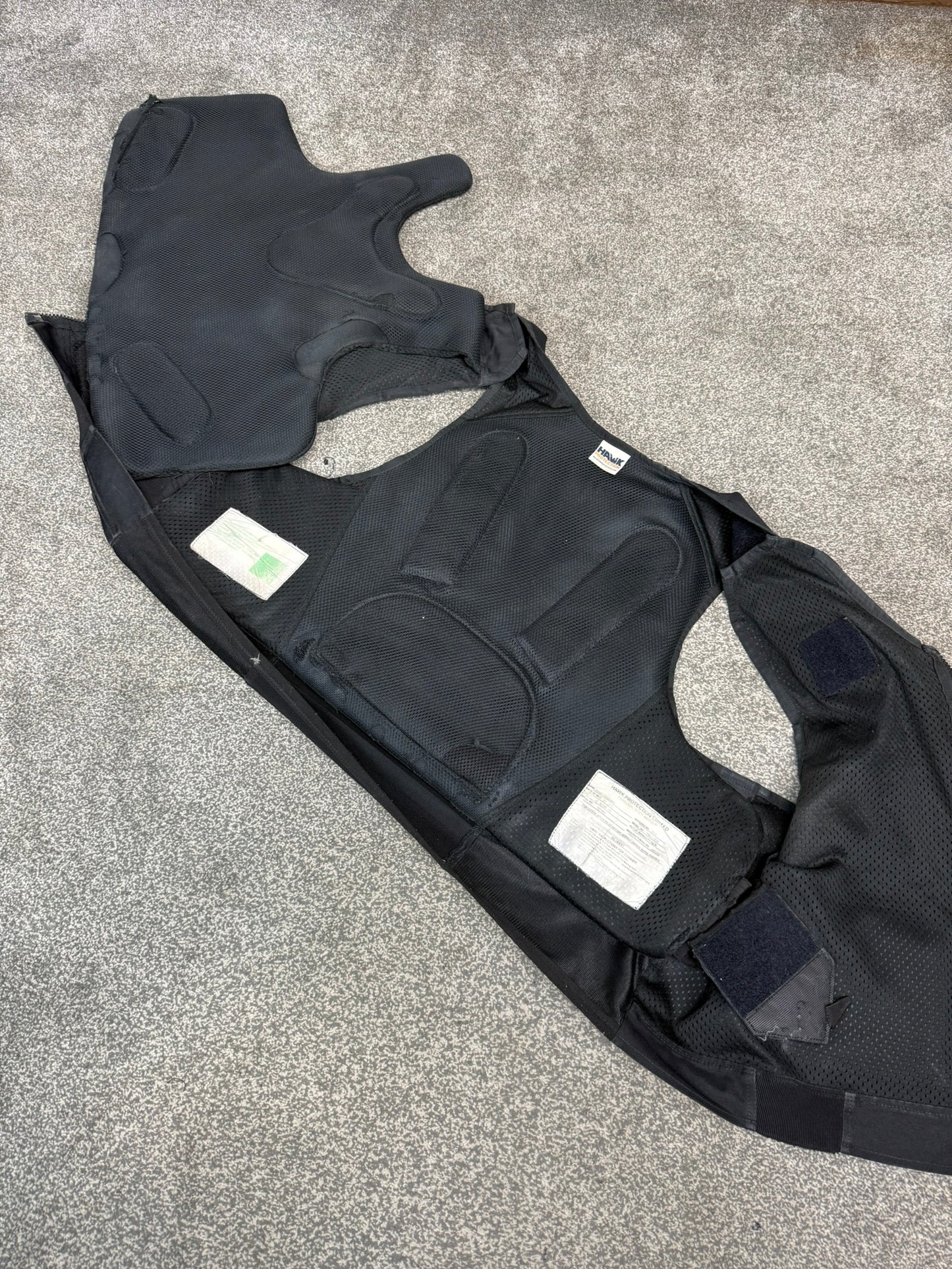 Ex Police Hawk Body Armour Stab Vest XXL Anti Stab & Ballistic HG1A & KR1 Security