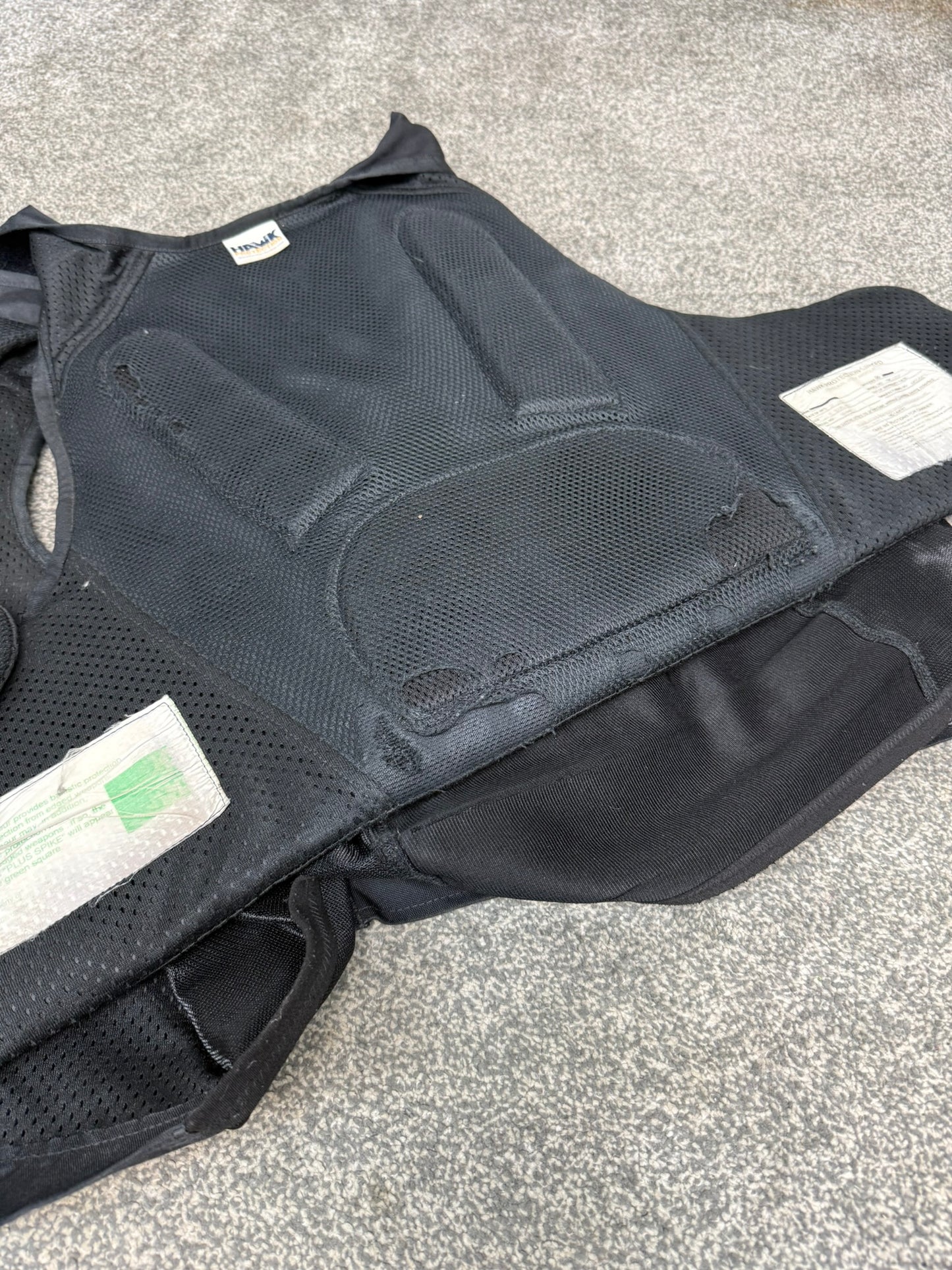 Ex Police Hawk Body Armour Stab Vest XXL Anti Stab & Ballistic HG1A & KR1 Security