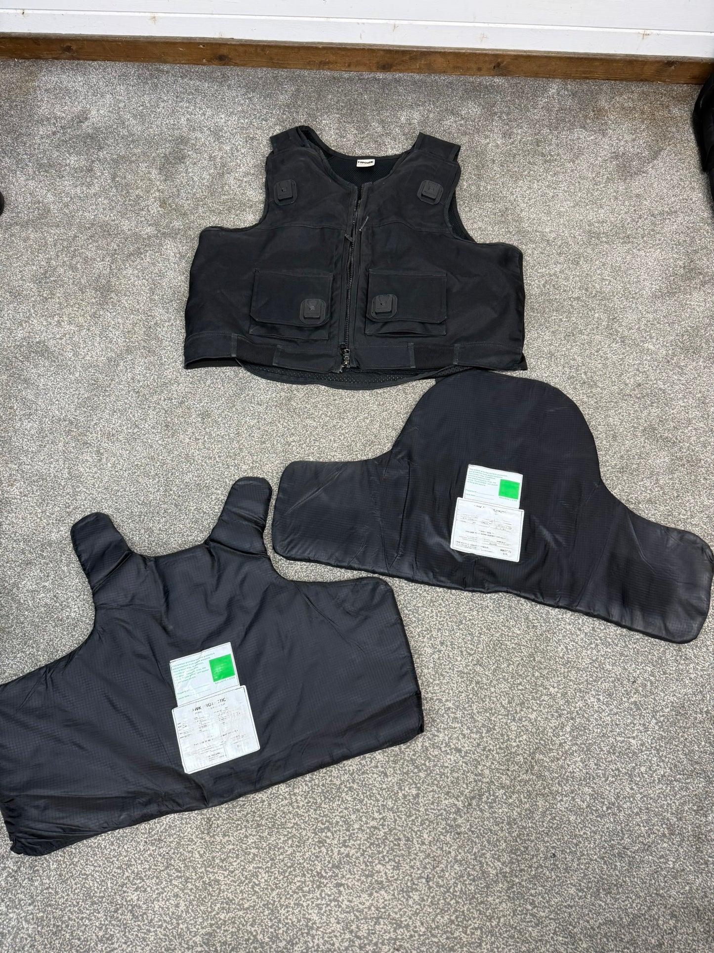 Ex Police Hawk Body Armour Stab Vest XXL Anti Stab & Ballistic HG1A & KR1 Security