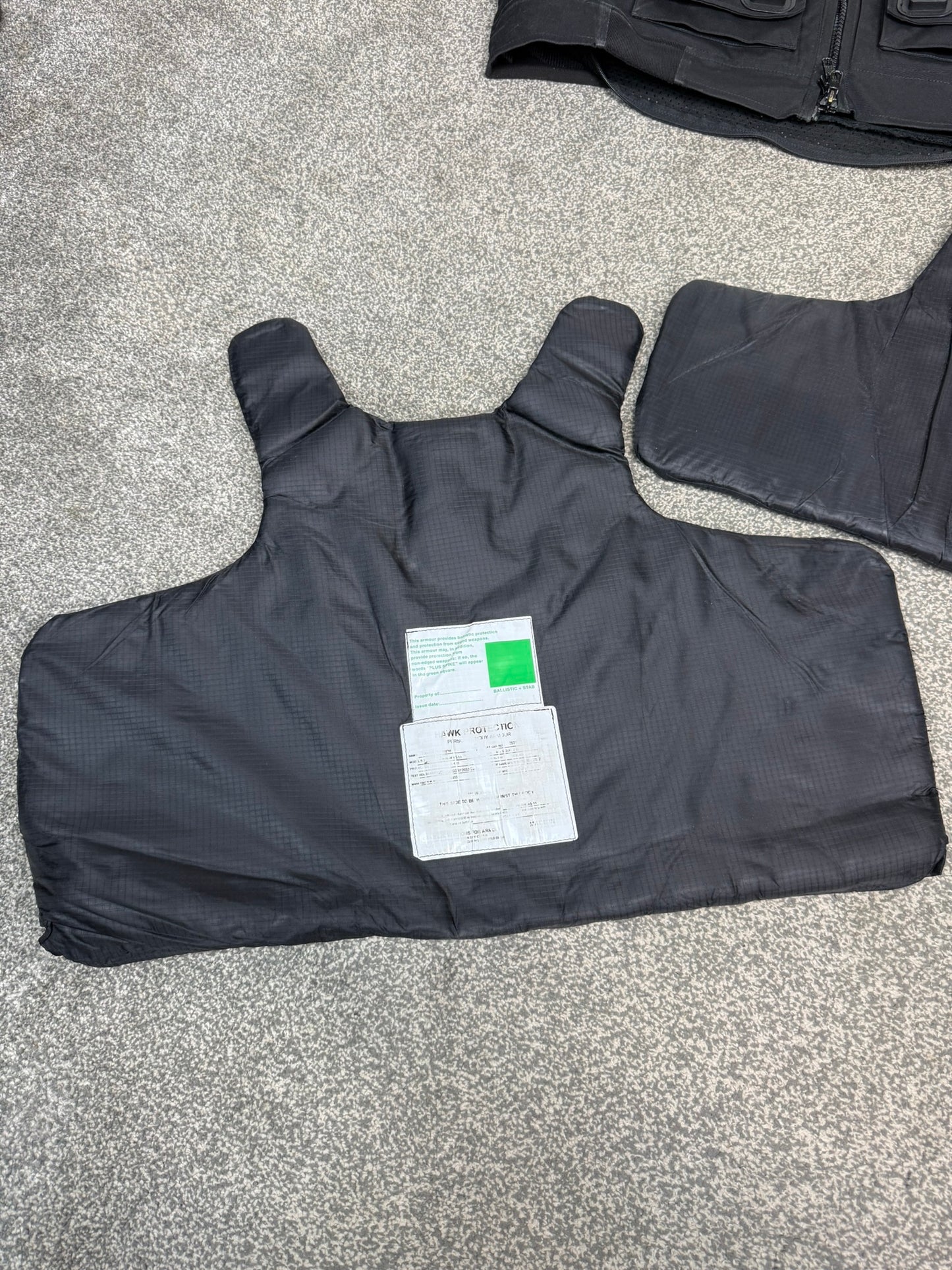 Ex Police Hawk Body Armour Stab Vest XXL Anti Stab & Ballistic HG1A & KR1 Security