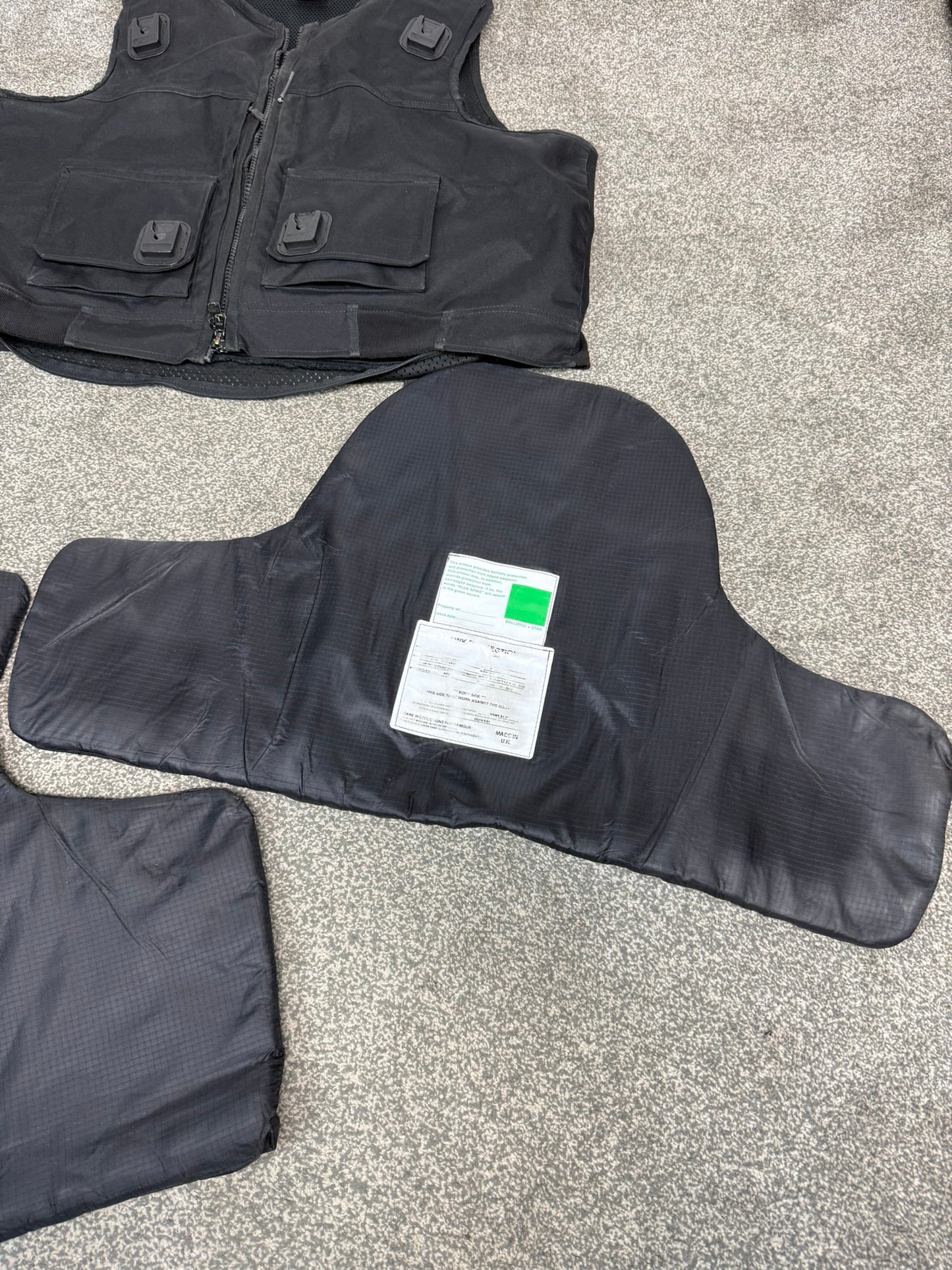 Ex Police Hawk Body Armour Stab Vest XXL Anti Stab & Ballistic HG1A & KR1 Security