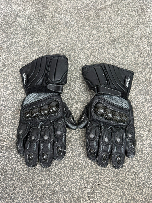Crane Leather Motorcycle Gloves Thinsulate - Small