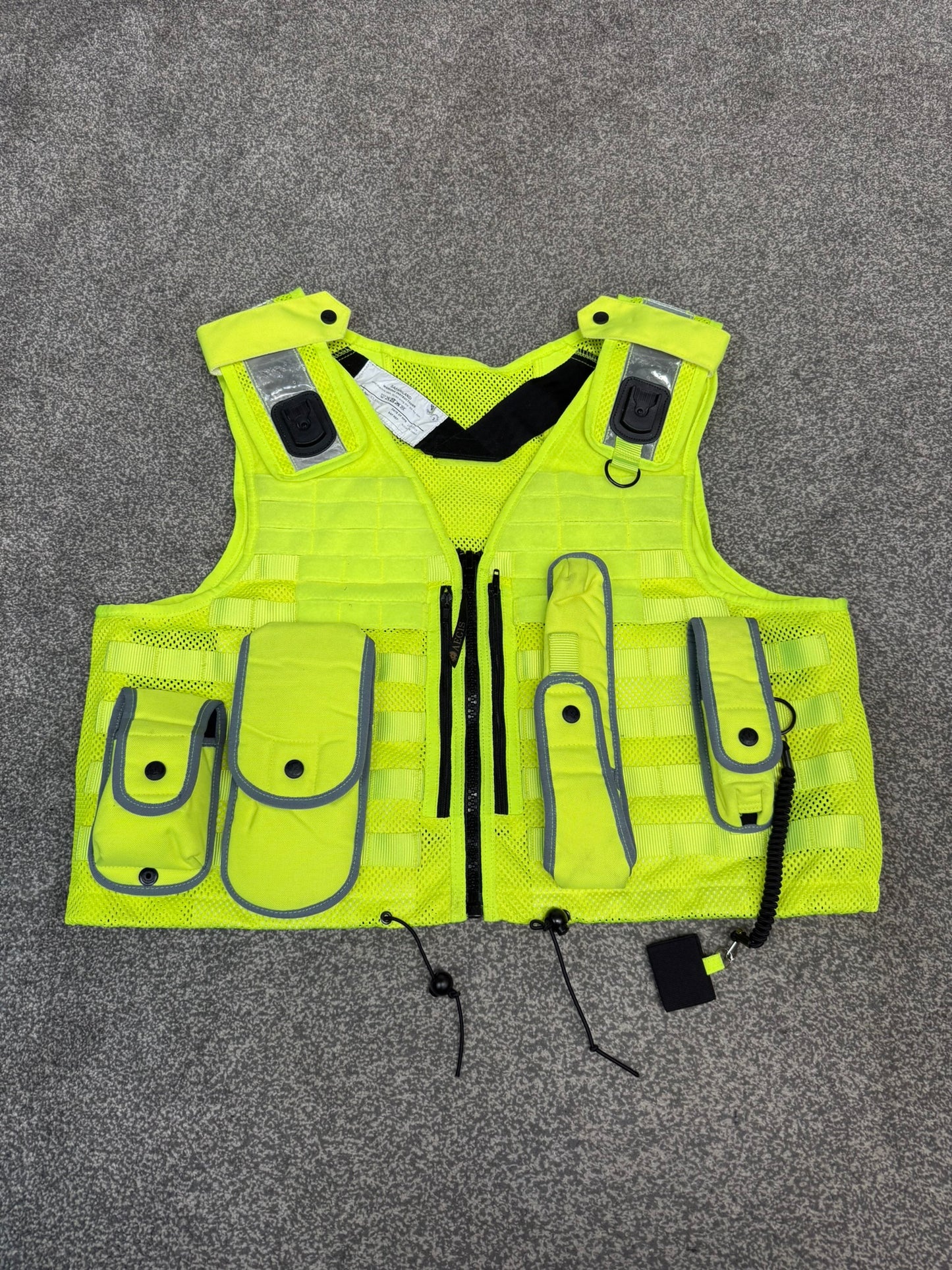 Ex Police Aegis Safariland Hi-Vis MOLLE Vest Tactical Security Vest XXL - VGC