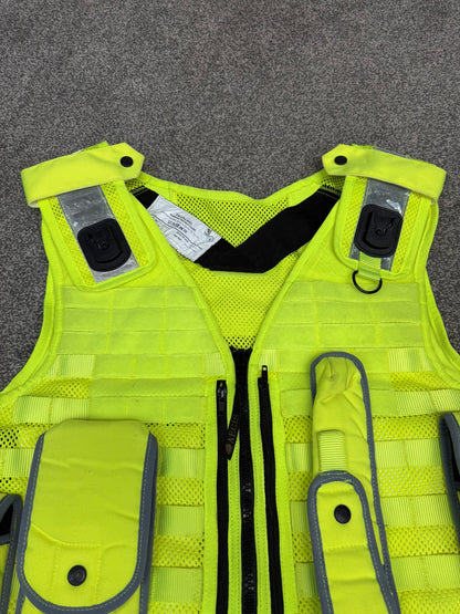 Ex Police Aegis Safariland Hi-Vis MOLLE Vest Tactical Security Vest XXL - VGC