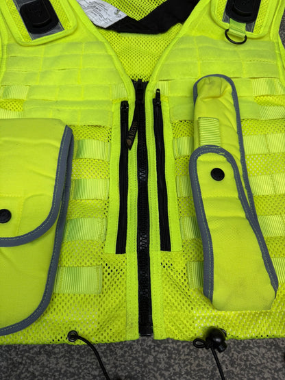 Ex Police Aegis Safariland Hi-Vis MOLLE Vest Tactical Security Vest XXL - VGC
