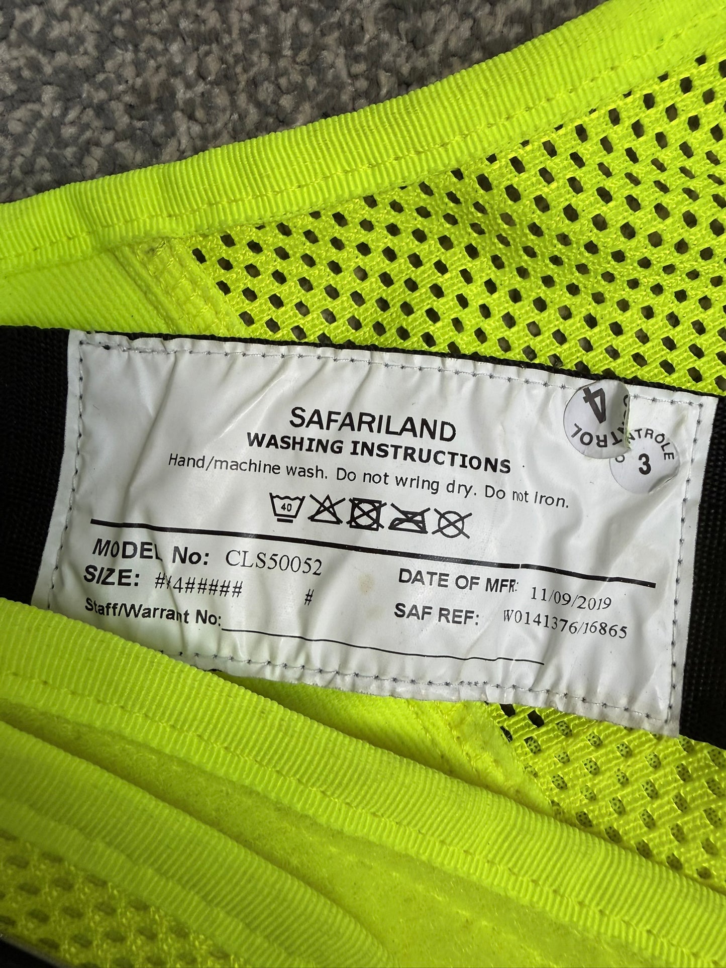 Ex Police Aegis Safariland Hi-Vis MOLLE Vest Tactical Security Vest XXL - VGC