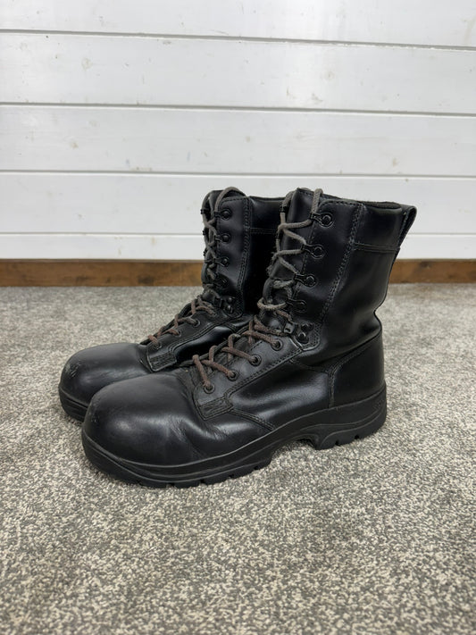Ex Police Magnum Elite Shield Combat Boots Black Leather UK 9 Security