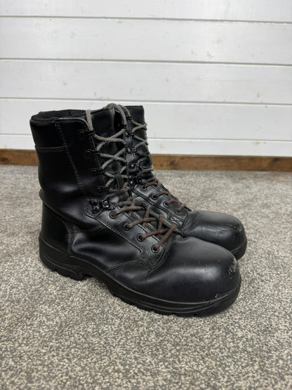 Ex Police Magnum Elite Shield Combat Boots Black Leather UK 9 Security