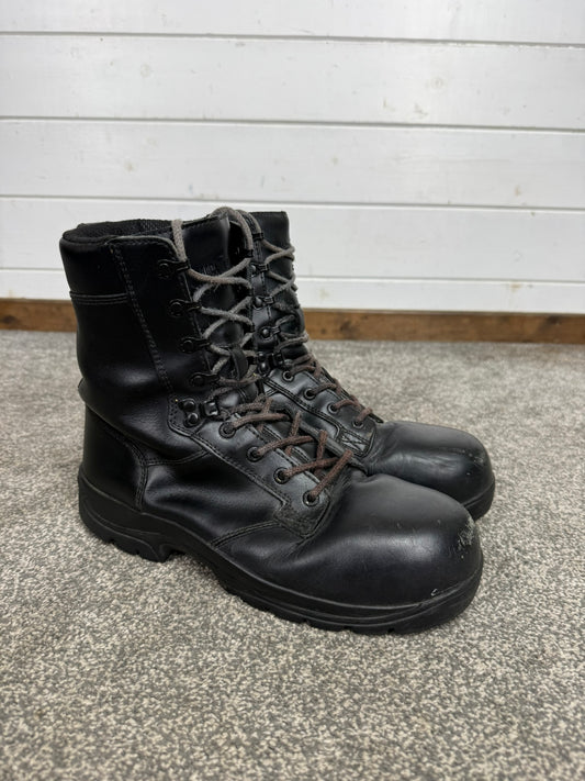 Ex Police Magnum Elite Shield Combat Boots Black Leather UK 9 Security