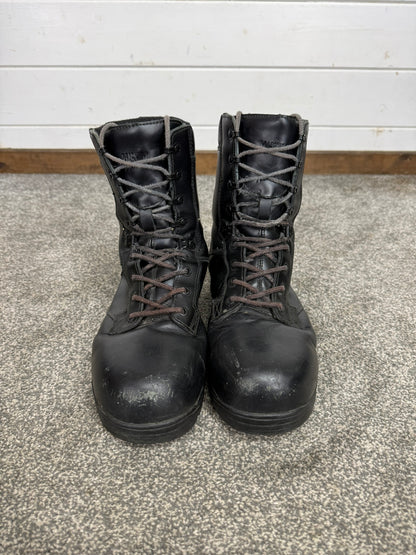 Ex Police Magnum Elite Shield Combat Boots Black Leather UK 9 Security