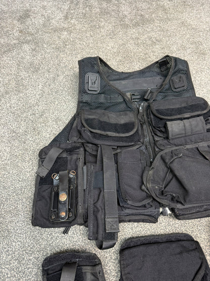 Ex Police Firearms ARV Tactical Waistcoat Vest & Spare Pouches Security Patrol Dog Handler