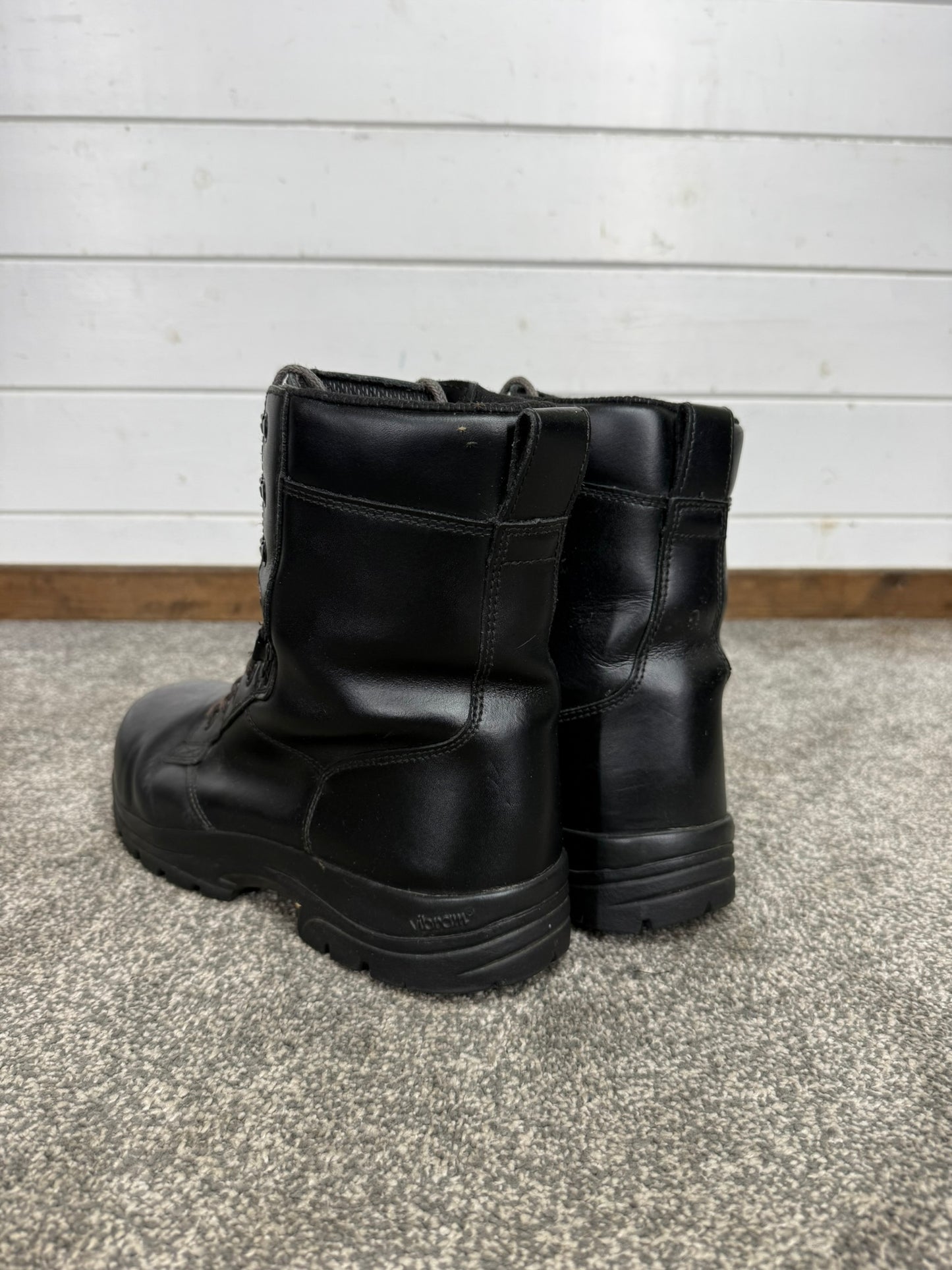 Ex Police Magnum Elite Shield Combat Boots Black Leather UK 9 Security