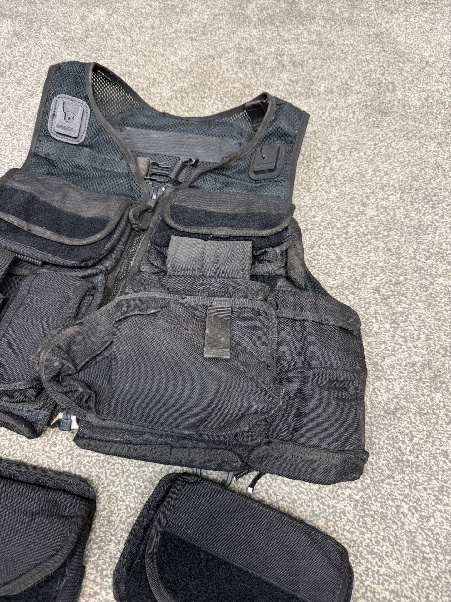 Ex Police Firearms ARV Tactical Waistcoat Vest & Spare Pouches Security Patrol Dog Handler
