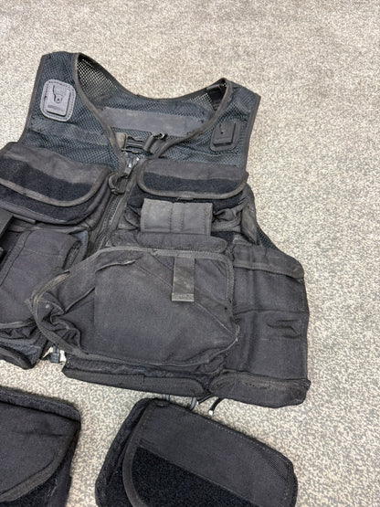 Ex Police Firearms ARV Tactical Waistcoat Vest & Spare Pouches Security Patrol Dog Handler