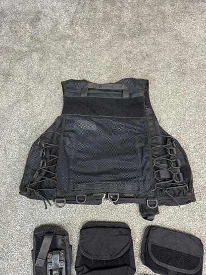 Ex Police Firearms ARV Tactical Waistcoat Vest & Spare Pouches Security Patrol Dog Handler