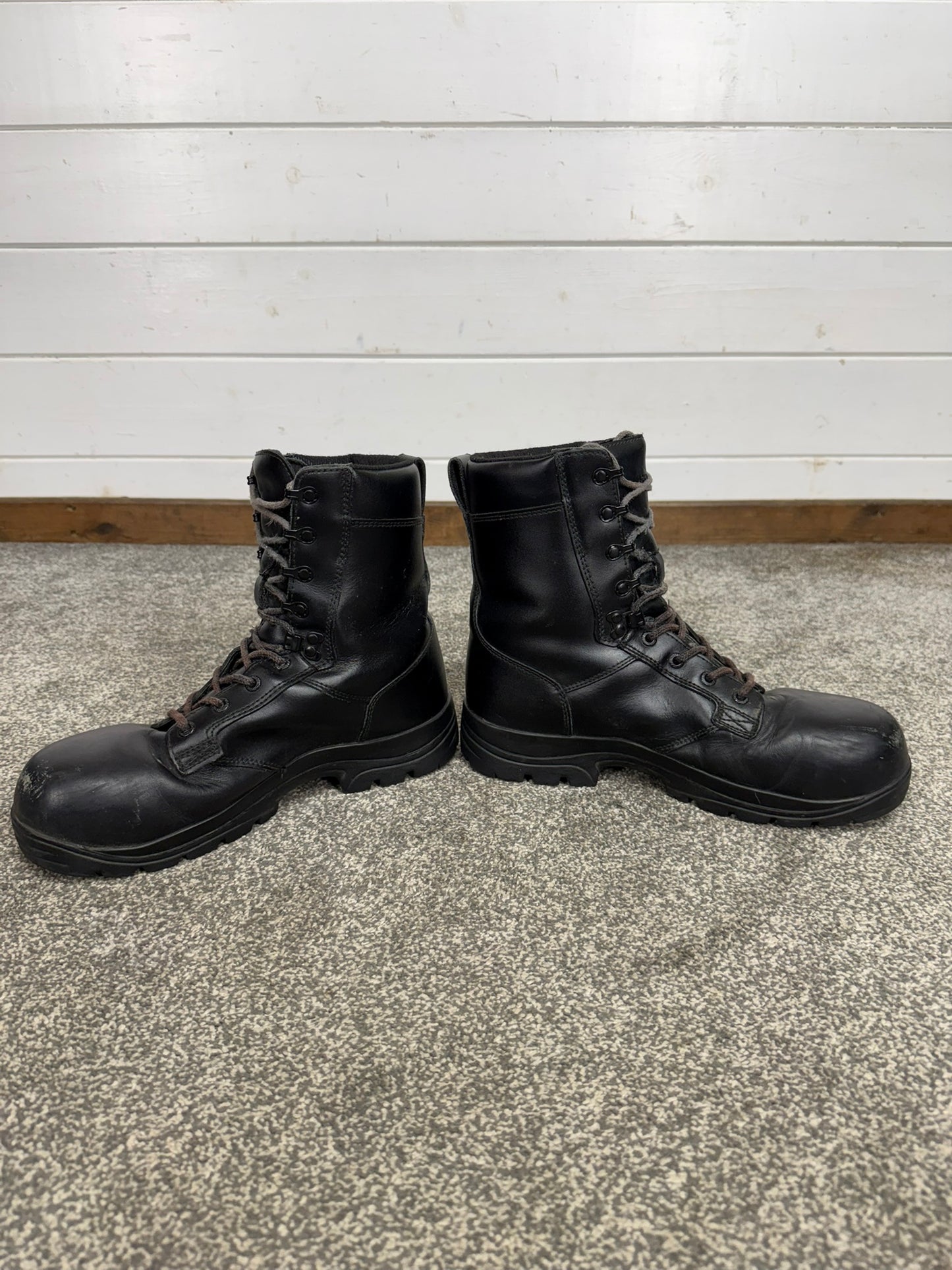 Ex Police Magnum Elite Shield Combat Boots Black Leather UK 9 Security
