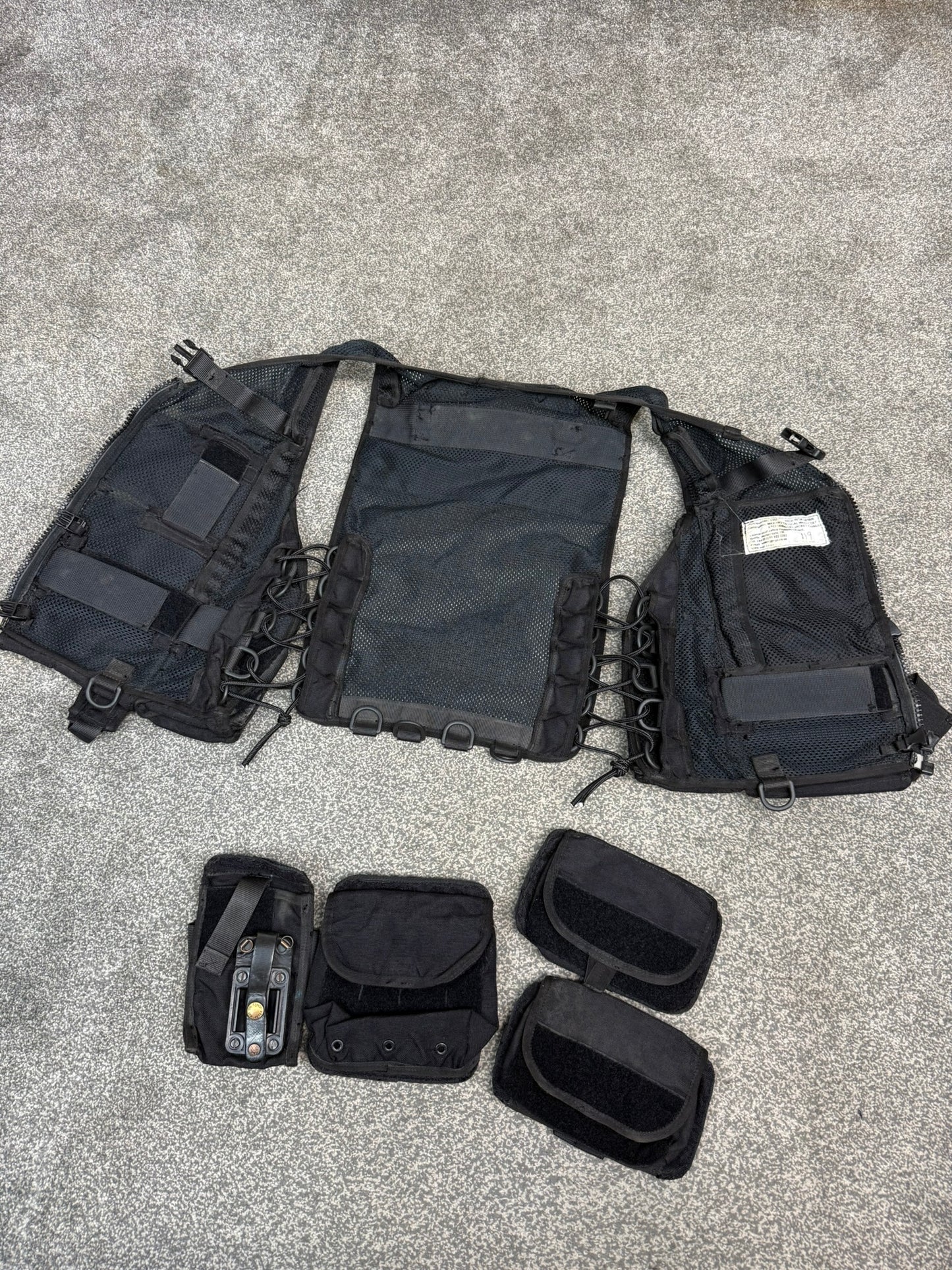 Ex Police Firearms ARV Tactical Waistcoat Vest & Spare Pouches Security Patrol Dog Handler