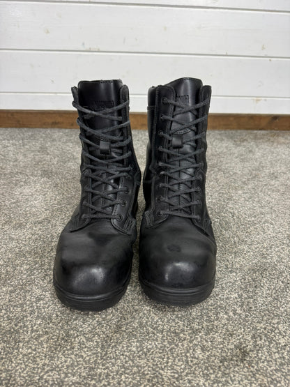 Magnum Elite Shield Met Black Leather Combat Boots UK 8 Ex Police Security Work
