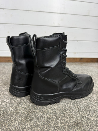 Magnum Elite Shield Met Black Leather Combat Boots UK 8 Ex Police Security Work