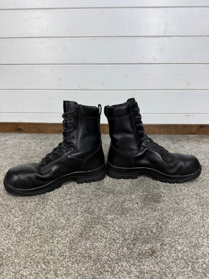 Magnum Elite Shield Met Black Leather Combat Boots UK 8 Ex Police Security Work