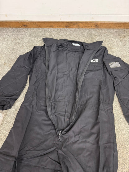 NEW Ex Police Derby Unitex Coverall Riot Suit PSU Flame Resistant Riot Overalls - Badged