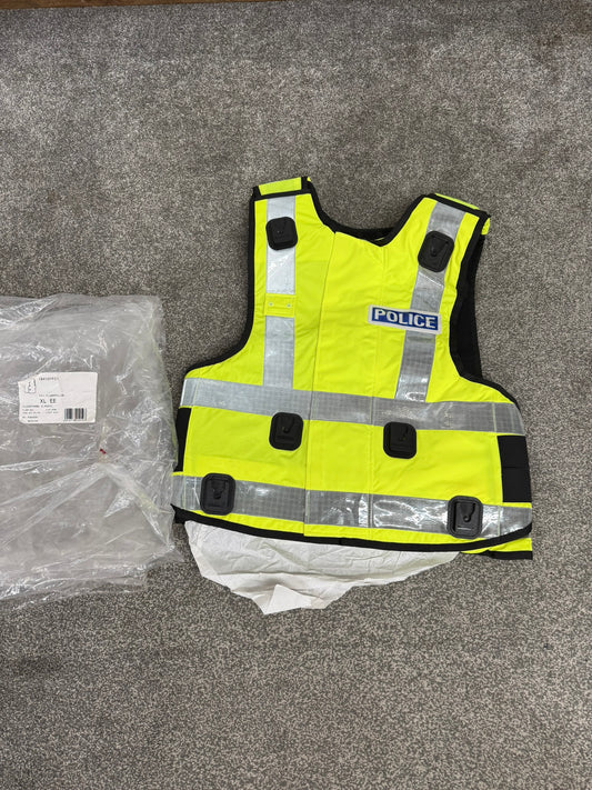 NEW SAT Sioen Hi Vis Body Armour Cover X Large - Badged