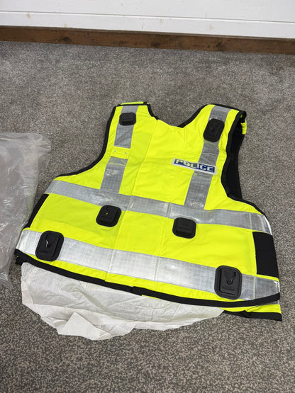 NEW SAT Sioen Hi Vis Body Armour Cover X Large - Badged