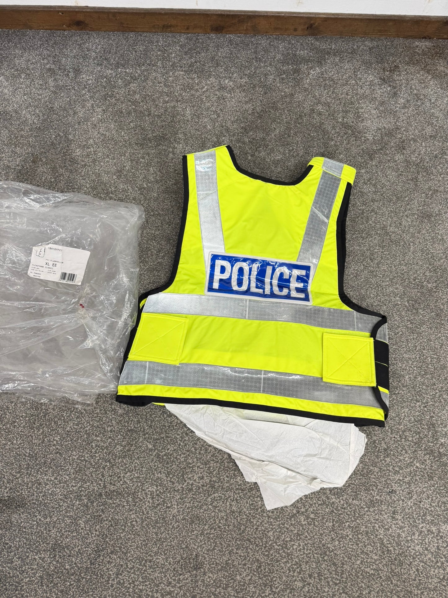 NEW SAT Sioen Hi Vis Body Armour Cover X Large - Badged