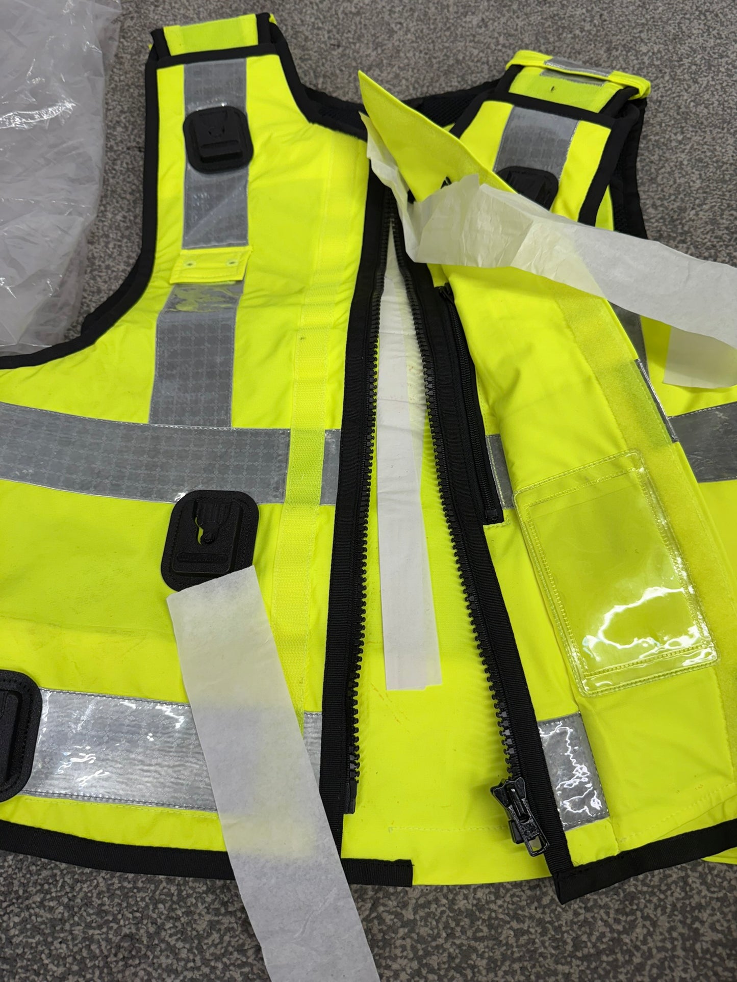 NEW SAT Sioen Hi Vis Body Armour Cover X Large - Badged