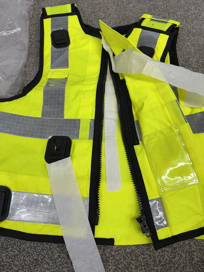 NEW SAT Sioen Hi Vis Body Armour Cover X Large - Badged